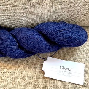 Knit Picks Gloss Lace Yarn— Navy